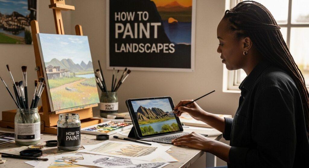 landscape painting south africa