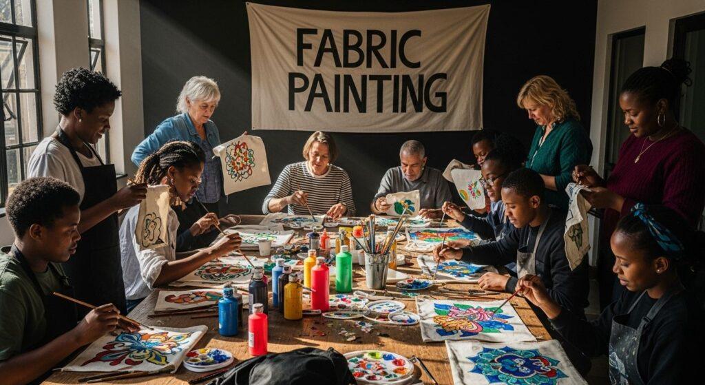 fabric painting workshop