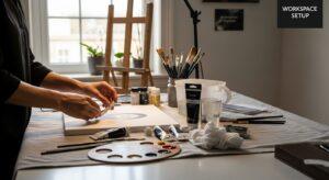 portrait painting workspace setup