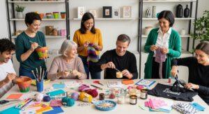 adult crafting, group crafts, easy DIY