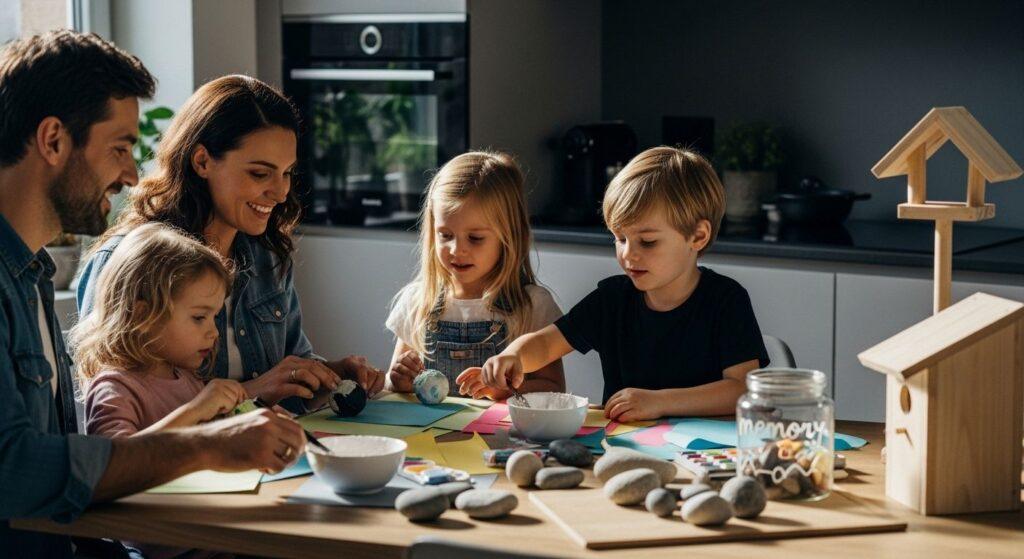 family crafts, creative bonding, art activities