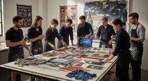 mixed media art studio