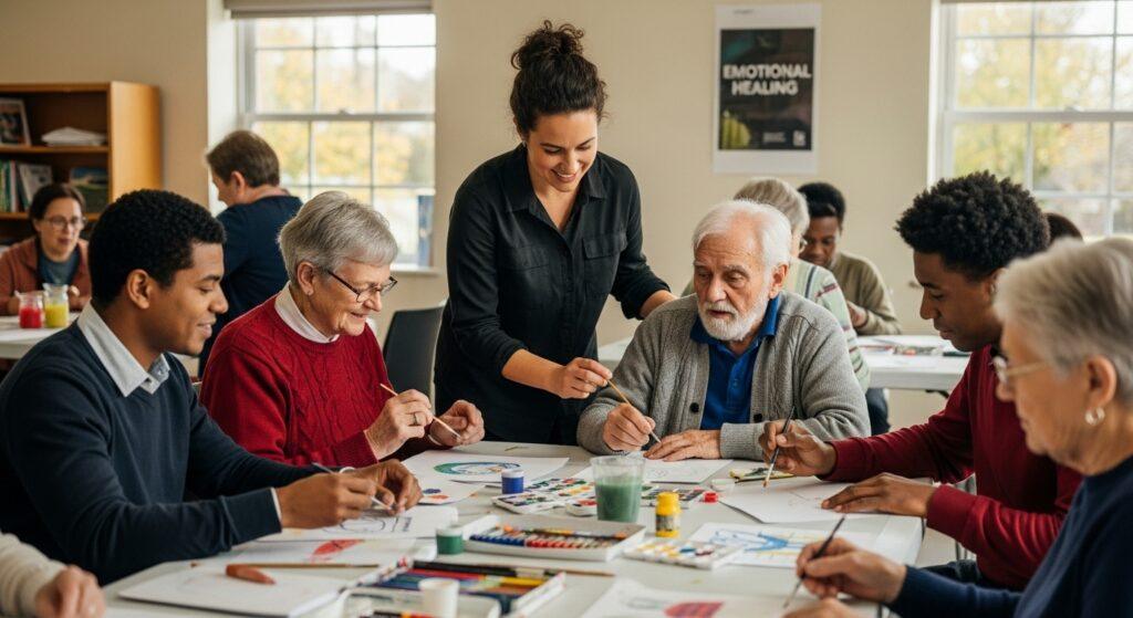 art therapy seniors group