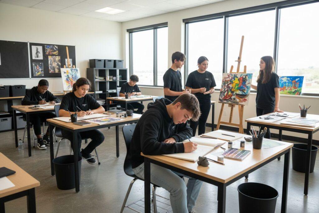 art supplies for teens, teen artists, creative classroom