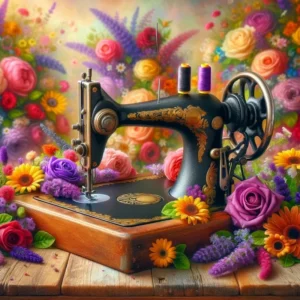 Paint by Numbers: Flowers sewing machine
