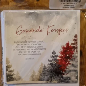 Gesëende Kersfees Kaartjies opsie 1
