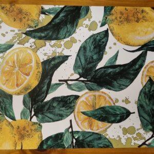 Paper Placemats: Lemons