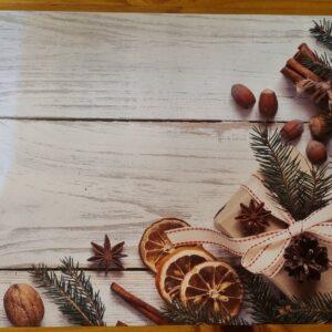 PVC Placemats: White with star anise