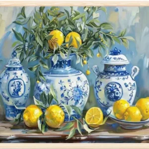 Paint by Numbers: Delft and lemons