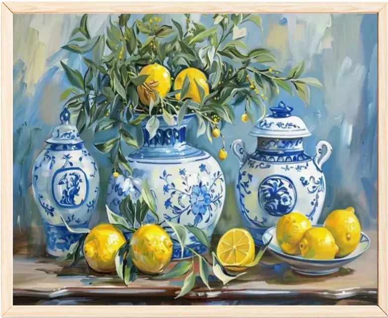 Paint by Numbers: Delft and lemons