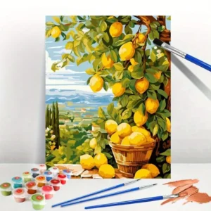 Paint by Numbers: Lemon tree