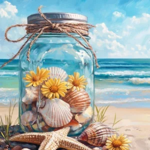 Paint by Numbers: Seaside Serenity Jar