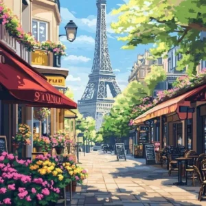 Paint by Numbers: Paris Café Morning