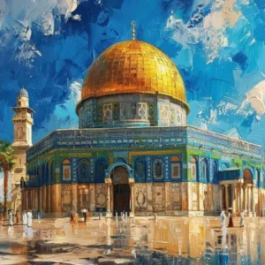 Paint by Numbers: Golden Dome Serenity – Majestic Landmark